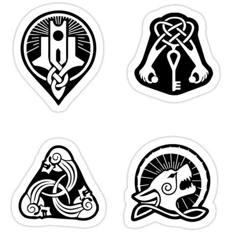 skyrim guild  factions sticker  rilsh vinyl decal stickers
