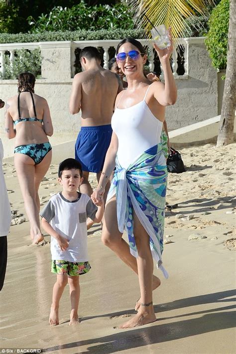 lauren silverman joins eric and simon cowell in barbados