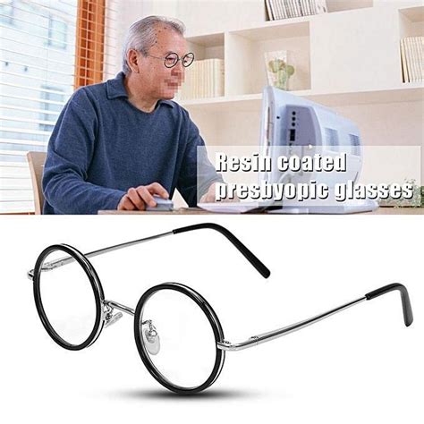 fashion retro round magnifying reading glasses grandpa fatigue relieve