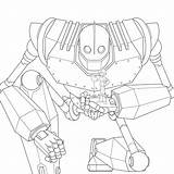 Iron Giant Coloring Pages Printable Line Behance Kids sketch template