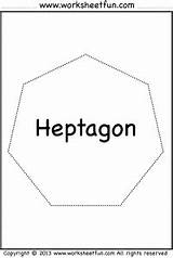 Heptagon Shapes Worksheets Worksheet Worksheetfun Shape Octagon Hexagon Pentagon Polygons Nonagon Printable Decagon sketch template