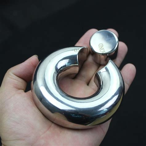 Scrotum Pendant Penis Restraint Lock Ring Stainless Steel Scrotal Ring