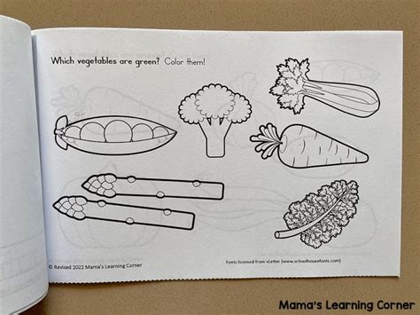 vegetable coloring pages mamas learning corner