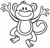 Coloring Pages Monkey Colouring Animal Zoo Kids Preschool Printable Printablecolouringpages sketch template