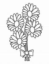 Bouquet Coloring Flowers Daisy Pages Wedding Etsy Flower Drawing Sold Printable Clipartmag Getdrawings Adult Kids Sheets sketch template