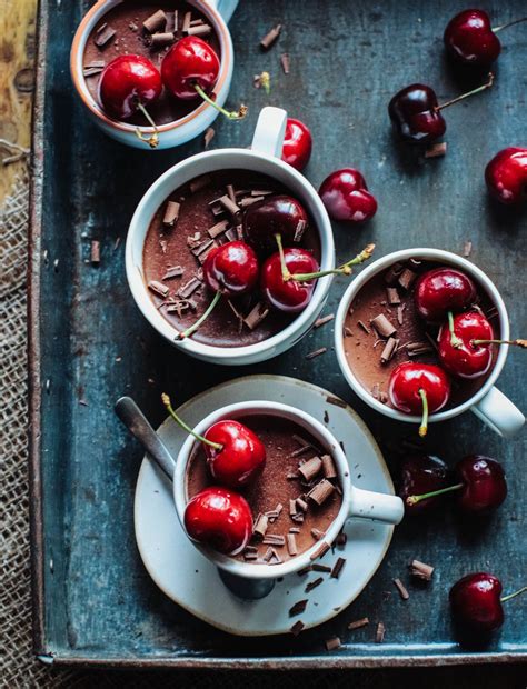 chocolate cherry espresso pots vegan and gluten free