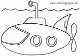 Submarine Coloring Pages Yellow Printable Print Transportation Drawing Colouring Kids Popular Boys Coloringhome Getdrawings Color Comments Related sketch template