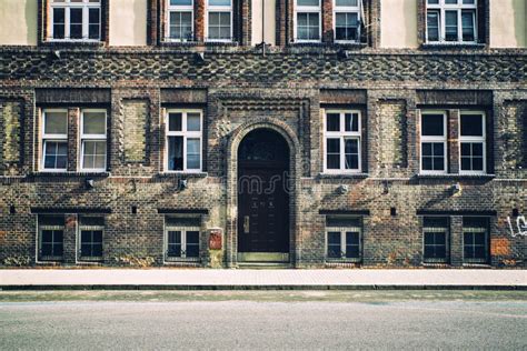 front view   brownstone building stock image image  america