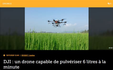 dji  drone capable de pulveriser  litres  la minute nae