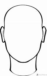 Faces Face Blank Outline Drawing Template Printable Coloring Pages Heads sketch template