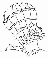 Coloring Pages Balloon Air Hot Balloons Printable Transportation Kids Colouring Print Popular Coloringhome sketch template