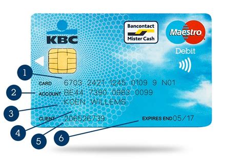 card number  account number kbc brussels bank insurance