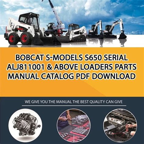 bobcat  models  serial alj  loaders parts manual catalog