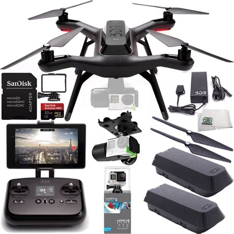 amazoncom dr solo quadcopter   axis gimbal gopro hero hero wextra flight battery