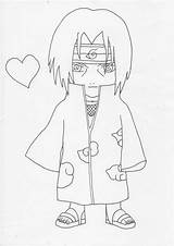 Itachi Uchiha sketch template