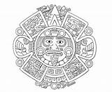 Aztec sketch template