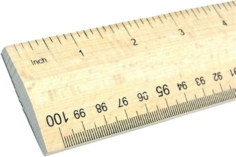 regle en bois de  metre mesures imperiales  metriques en mm
