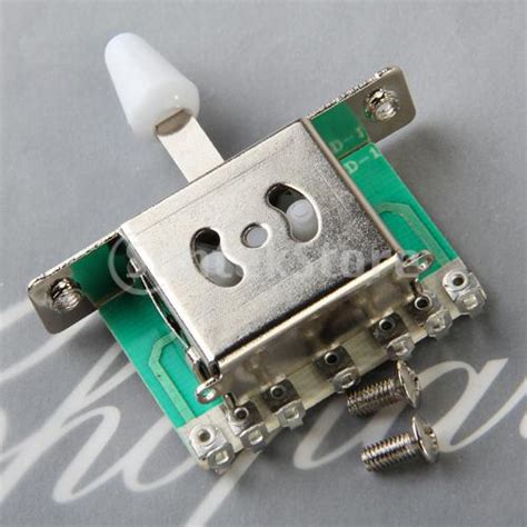 shipping   electric guitar blade switch  white knob  fender strat  guitar parts