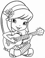 Coloring Cartoon Girl Pages Little Getcolorings sketch template