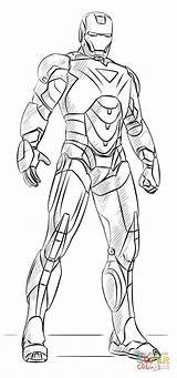 Iron Man Coloring Pages Ironman Printable Kids Drawing Supercoloring Draw sketch template