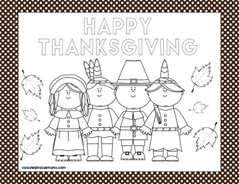 printable thanksgiving placemats real housemoms