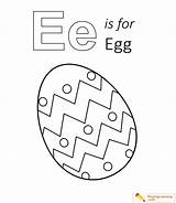 Coloring Egg Letter Alphabet Learning Sheet Easter sketch template