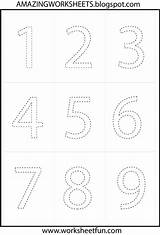 Coloring Number Tracing Kids Numbers Category sketch template