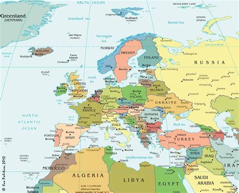 Eco Político Novo Mapa Político Da Europa Capitais