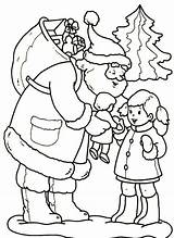 Coloring Pages Printable Christmas Girl Santa Little Holiday Comments sketch template