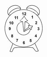 Clock Coloring Pages Outline Time Colouring Kids Color Tocolor Alarm Pendulum Place Smiling Print Sheets sketch template