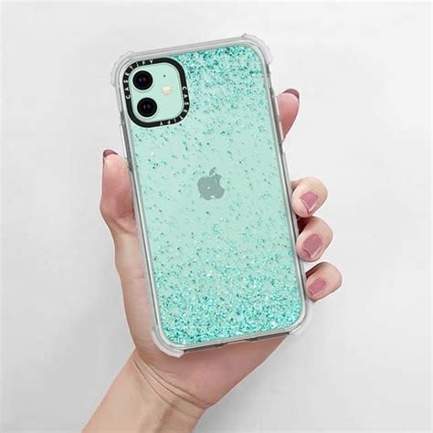 turquoise sparkly glitter burst casetify   iphone phone cases iphone iphone case covers