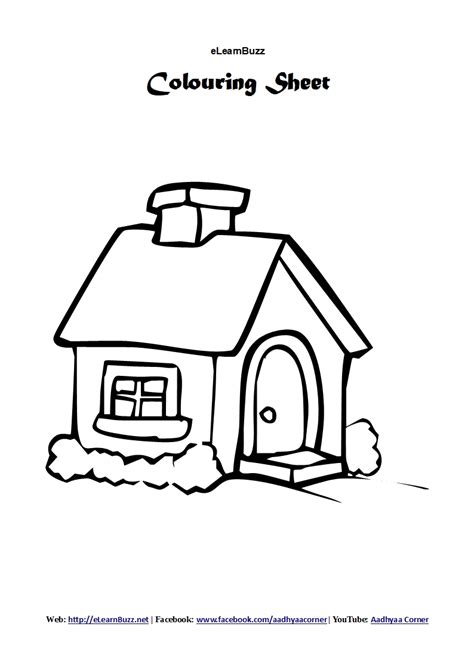 small  house coloring pages