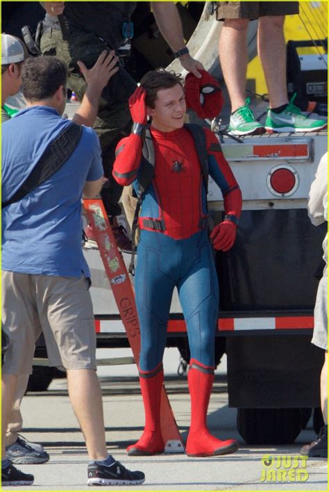 Tom Holland Looks Hot In His Spider Man Suit First Look