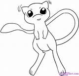 Mew Pokemon Coloring Pages Drawing Draw Step Line Characters Color Print Printable Drawings Paintingvalley Comments Getcolorings Getdrawings Hellokids Coloringhome sketch template