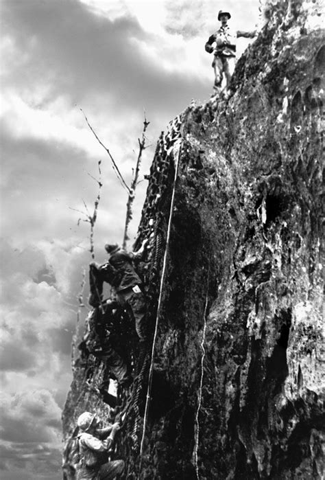 Private Desmond Doss On Top Of Hacksaw Ridge Okinawa Japan