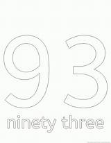 Numbers Coloring sketch template