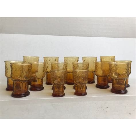 1960s Vintage Libbey Country Garden Daisy Drinking Glasses