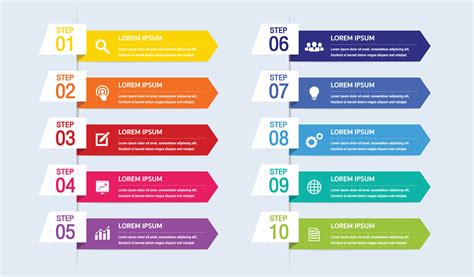 infographic  steps vector art icons  graphics