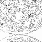 Coloring Zen Knitpicks Flowers Pages sketch template