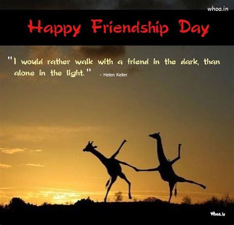 happy friendship day greetings sun shine natural quote