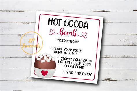hot cocoa bombs instructions printable printable word searches