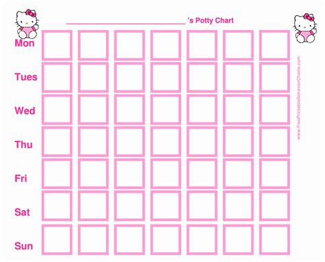 printable potty chart  toddlers unique  printable potty training