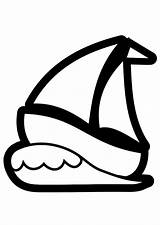 Boat Coloring Sailing Pages Large Edupics sketch template