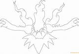 Darkrai Coloring Pages Pokemon Incinerating Night Drawing Getdrawings Color sketch template