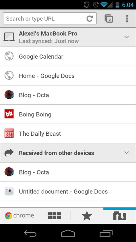 octa chrome   home  android browser