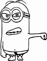 Minion Angry Coloring Pages Wecoloringpage sketch template