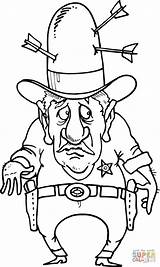 Coloring Pages Sherif Arrows Hat Printable sketch template