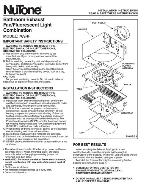 nutone heater fan light wiring diagram wiring technology