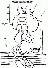Squidward Spongebob Lula Molusco Calamardo Kolorowanki Squiddi Cliparts Tentacles Thaddäus Tentacolo Esponja Plankton Wydrukowania Squarepants Kanciastoporty Coloringhome Animados sketch template