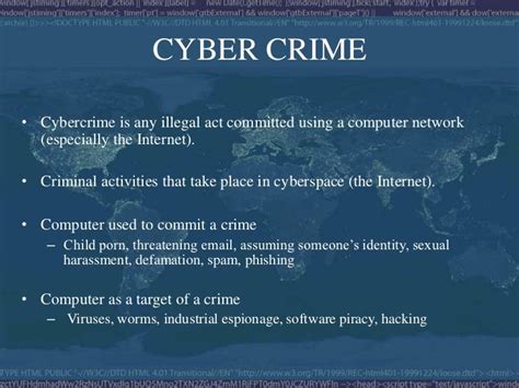 cyber crime and cyber law